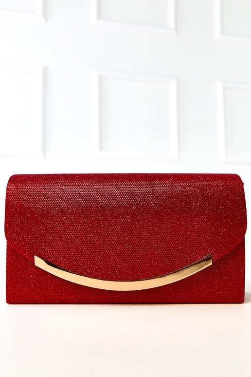 Červená taška ve tvaru obálky Recife