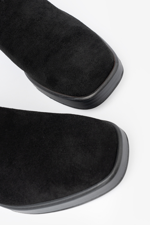 Elegantný štýl čierna čižmy na stabilnej tyči