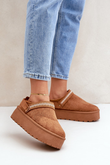 Snehule S Ornatem Haftem Hnedá farba Selithria 2