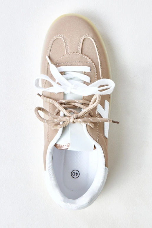 Hnedé športové topánky na platforme s...