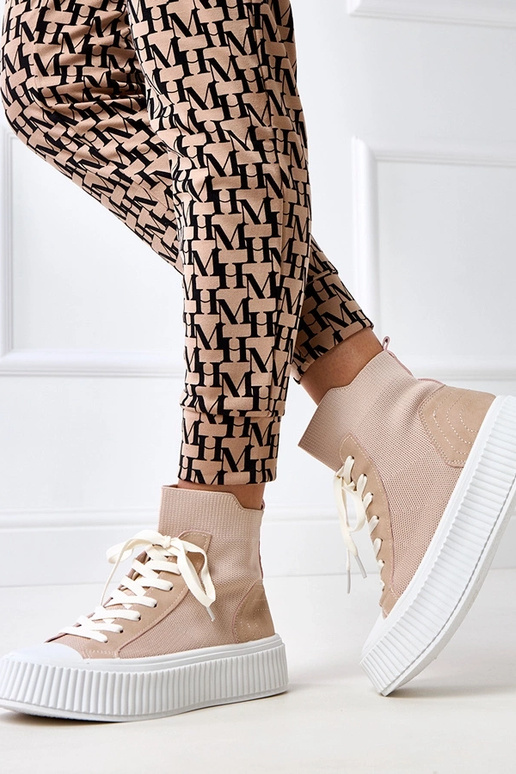 Ružové nazúvacie tenisky s platformou...