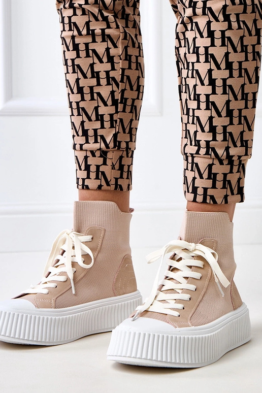 Ružové nazúvacie tenisky s platformou...