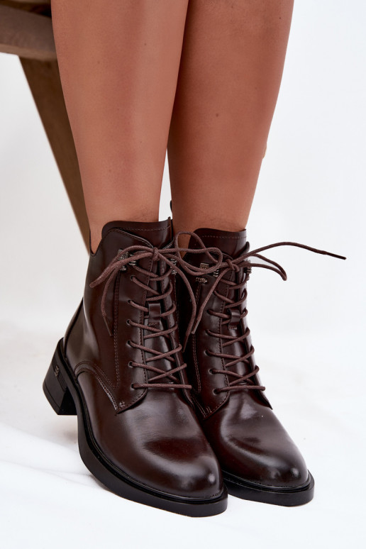 zahriať sa Dámske čižmy Zapnuté Klocku Vinceza 58602 CzekoladoIne