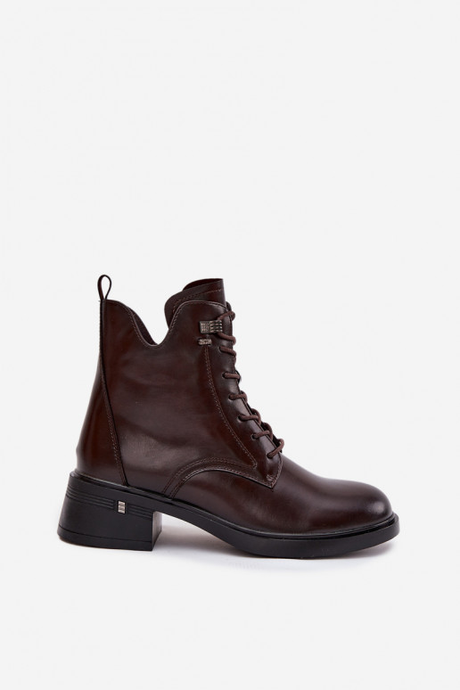 zahriať sa Dámske čižmy Zapnuté Klocku Vinceza 58602 CzekoladoIne