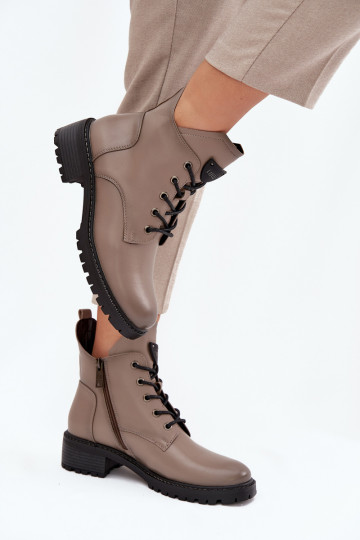 zahriať sa Dámske čižmy Zapnuté Klocku Vinceza 58609 sivá