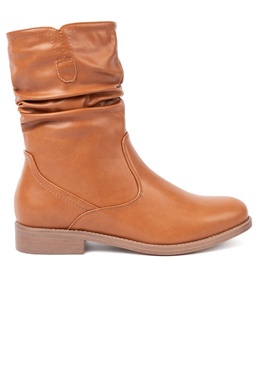 KomfortoIne čižmy karmeloIne z marszczeniami 2