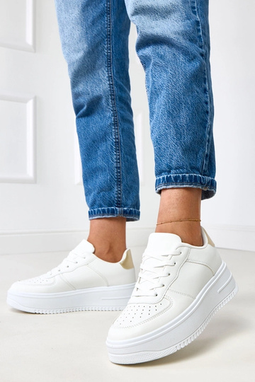 Biele športové topánky s... 2