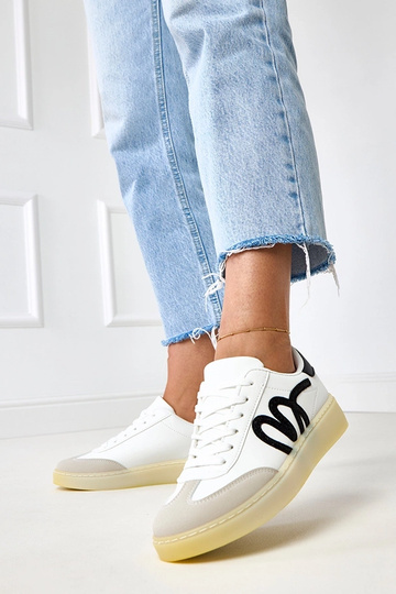 Biele športové topánky s... 2