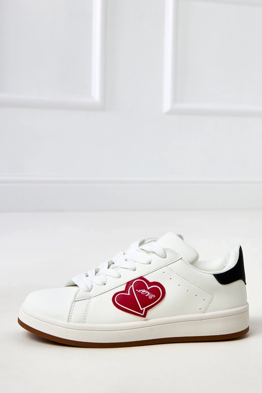 Biele športové topánky s platformou a...