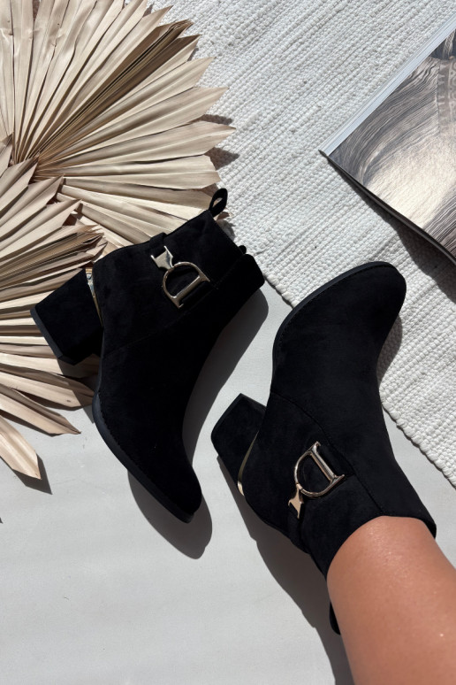 zahriať sa Dámske čižmy Ze zlatej farbymi Elementami čierna Ambrine