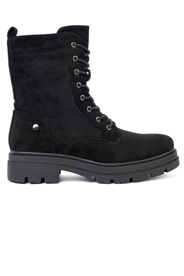 čierna čipkovaný topánky na masyInnej podeszInie 2