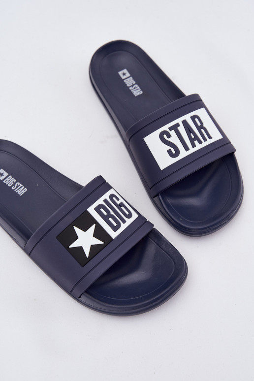 Dámske Papuče Big Star DD274A265 Modrá-biela farba Dámske Papuče Big Star DD274A265 Modrá-biela farba