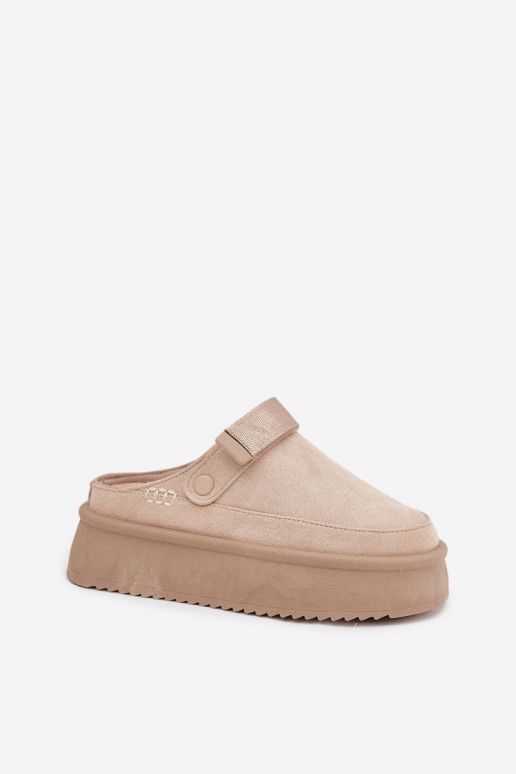 Snehule Dámske s platformous lepiacim zapínanímem slonovina Jorielle Snehule Dámske s platformous lepiacim zapínanímem slonovina Jorielle