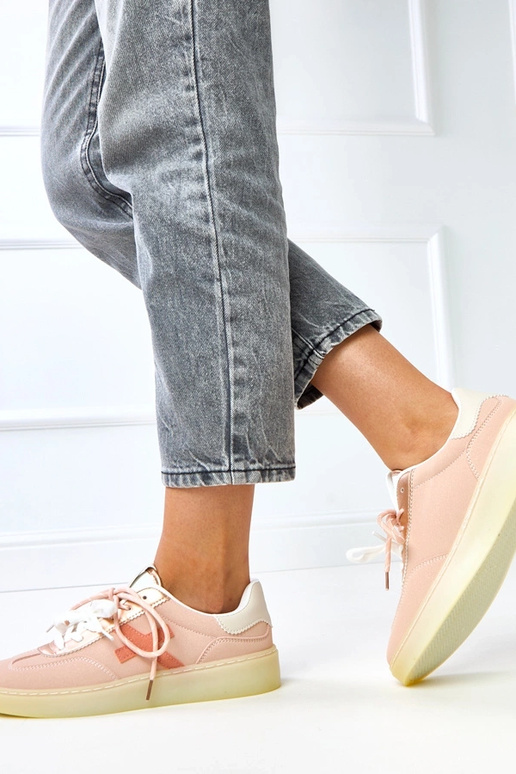 Ružové tenisky na platforme „Eriksen"