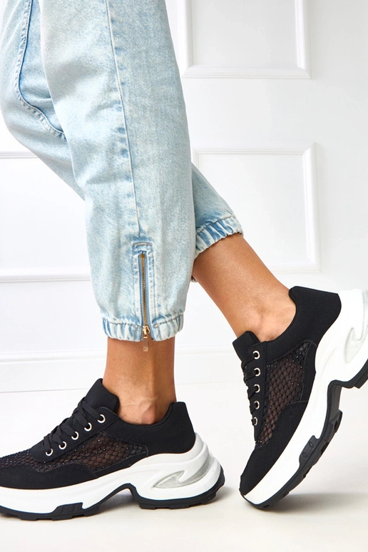 Čierne tenisky na platforme so...