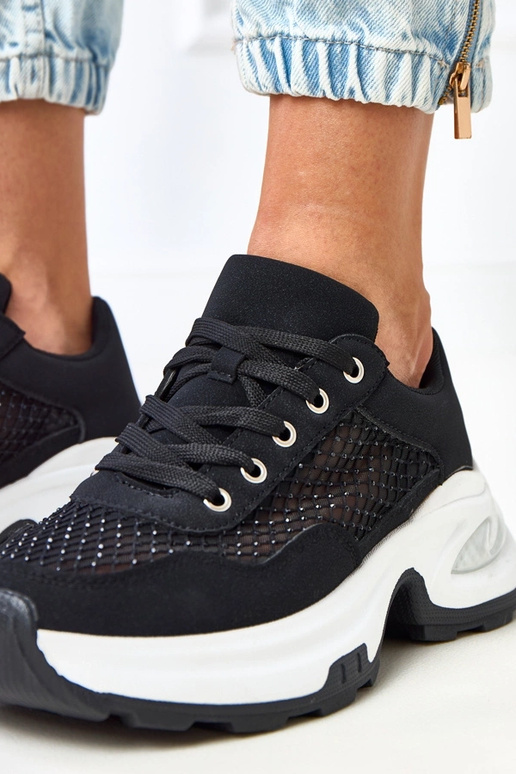 Čierne tenisky na platforme so...