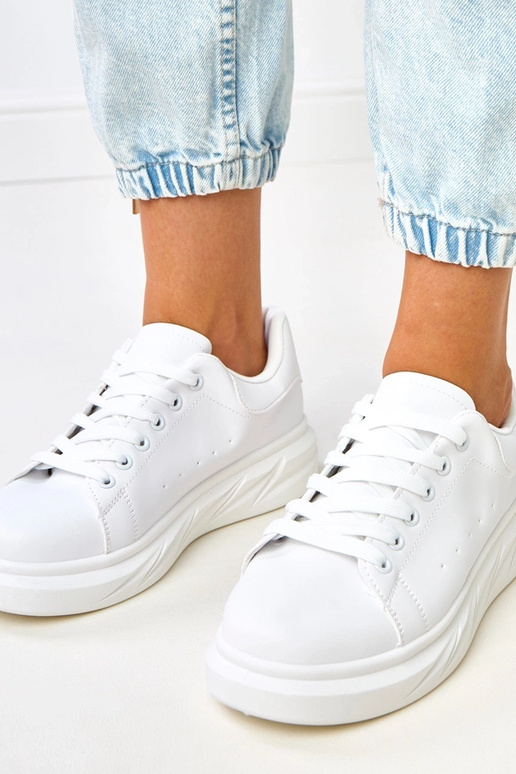 Biele tenisky na platforme „Rosier" Biele tenisky na platforme „Rosier"