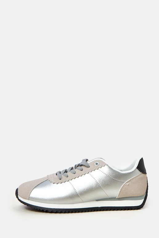 Strieborné športové topánky so...