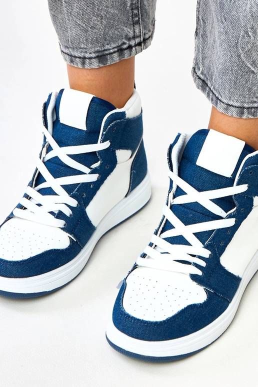 Vysoké tenisky nad členkom s tmavým...