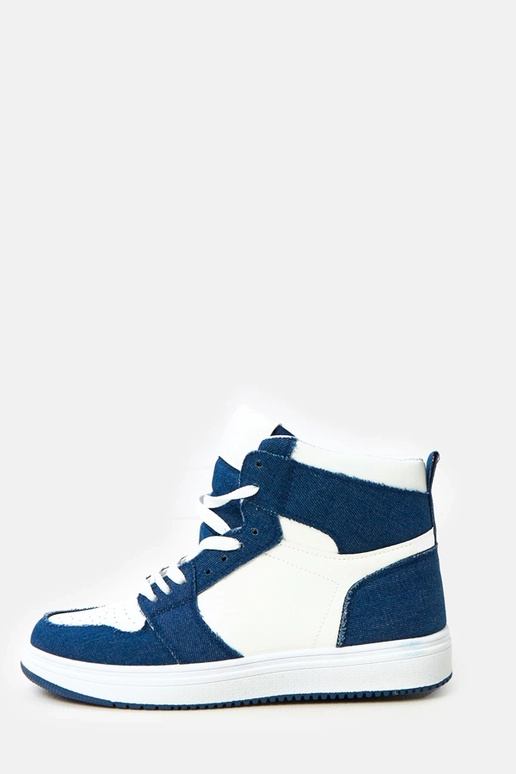 Vysoké tenisky nad členkom s tmavým...