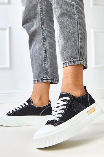 Čierne športové sandále na... 2