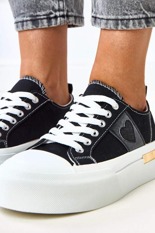 Čierne športové sandále na platforme...