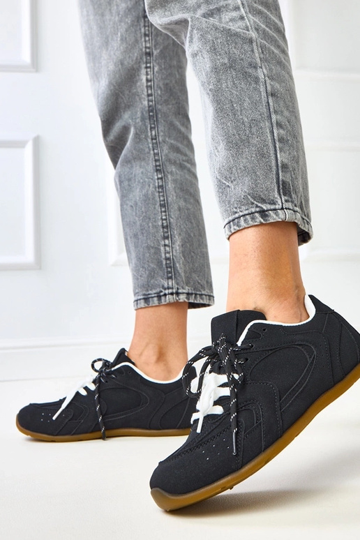 Čierne športové tenisky s dvojitým...