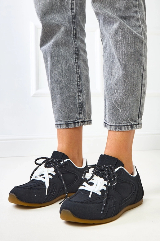 Čierne športové tenisky s dvojitým...