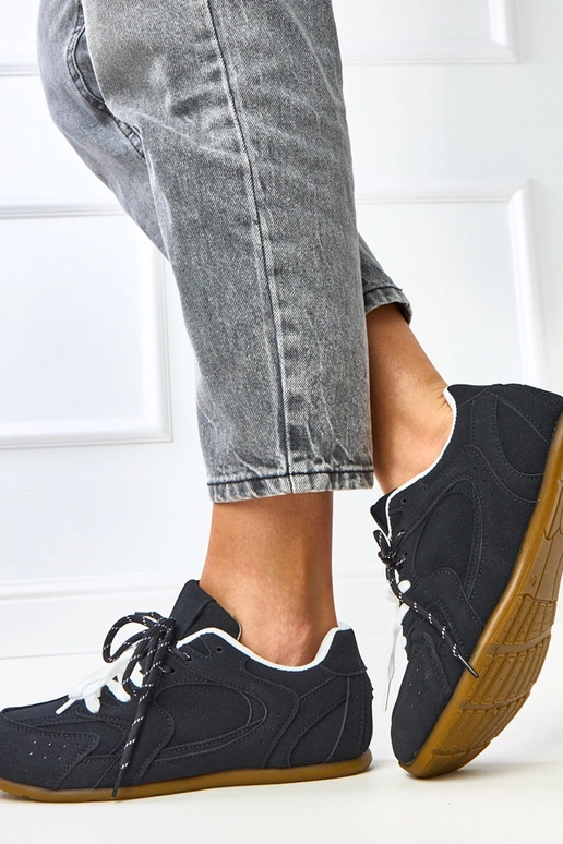 Čierne športové tenisky s dvojitým...