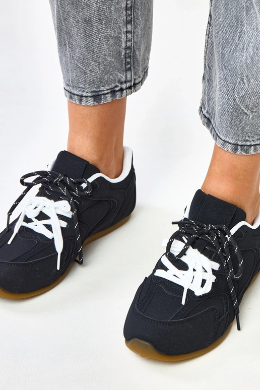 Čierne športové tenisky s dvojitým...