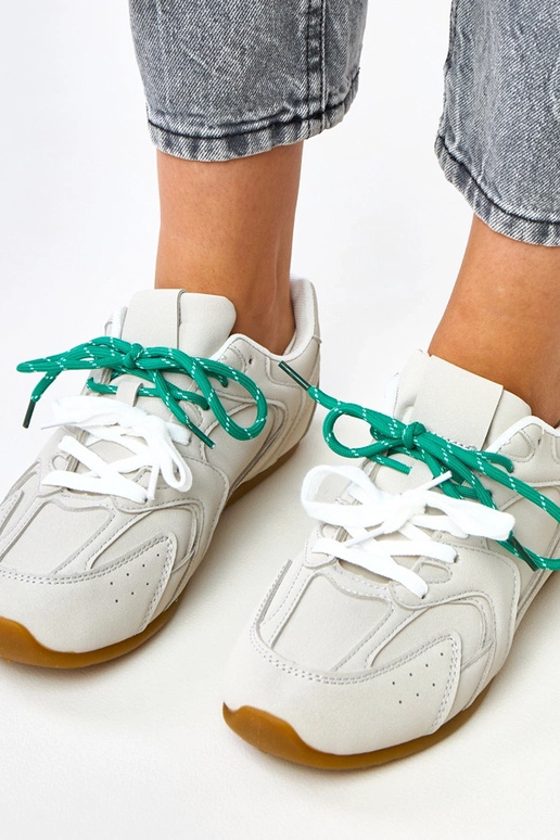 Šedé športové tenisky s dvojitým...