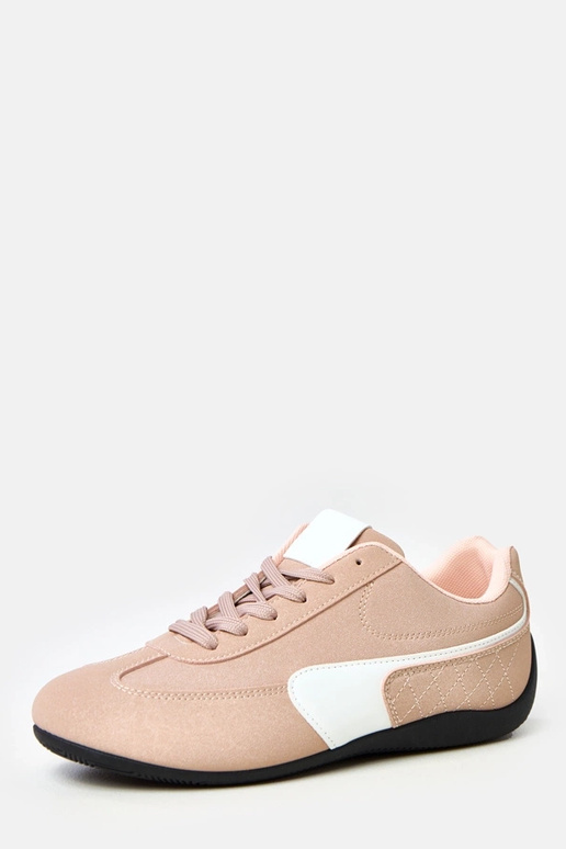 Ružové športové tenisky s bielym...