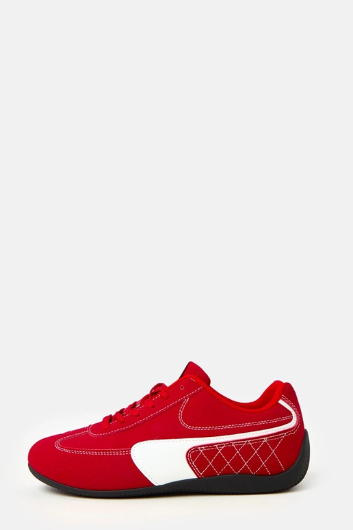 Červené športové tenisky s bielym...