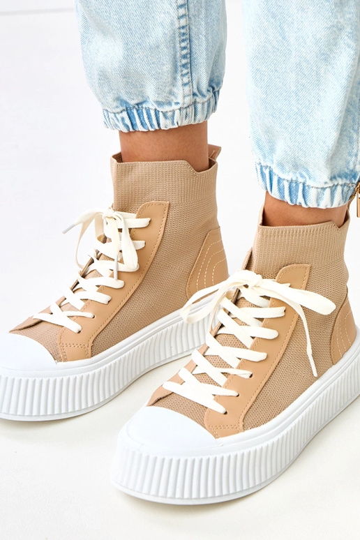 Hnedé slip-on športové topánky typu...