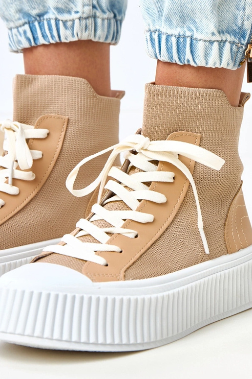 Hnedé slip-on športové topánky typu...