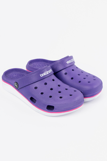 Fialová topánky typu Crocs