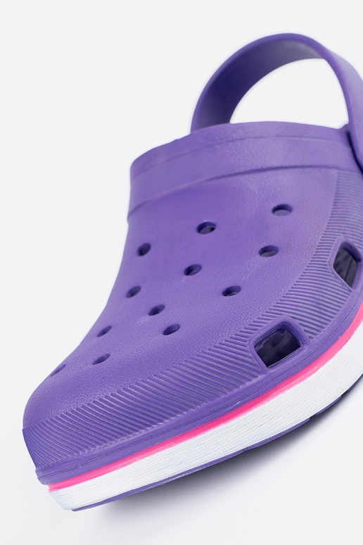 Fialová topánky typu Crocs Fialová topánky typu Crocs