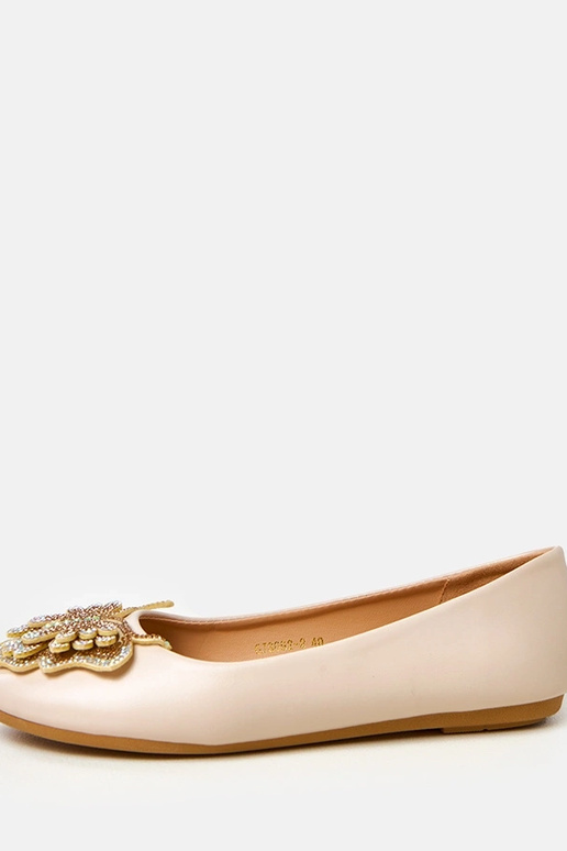 Pieskové baleríny s dekoratívnym...