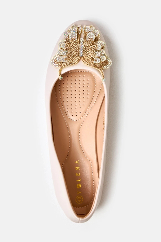 Pieskové baleríny s dekoratívnym...