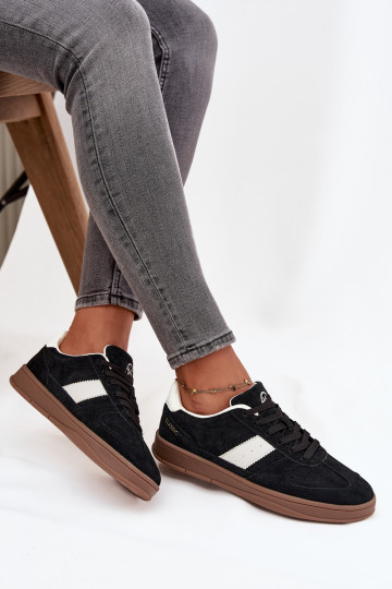 zo semišu Tenisky model obuvi Dámske Vinceza 14029 čierna