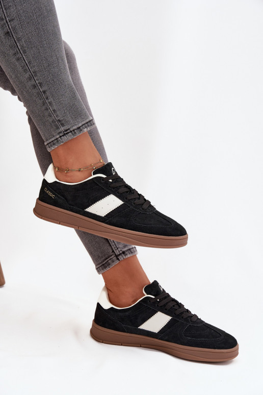 zo semišu Tenisky model obuvi Dámske Vinceza 14029 čierna zo semišu Tenisky model obuvi Dámske Vinceza 14029 čierna