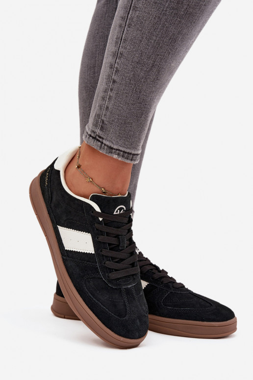 zo semišu Tenisky model obuvi Dámske Vinceza 14029 čierna zo semišu Tenisky model obuvi Dámske Vinceza 14029 čierna