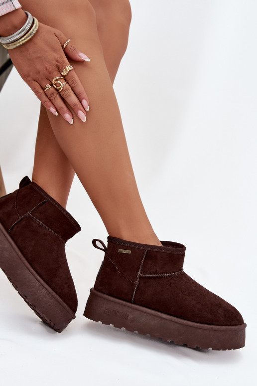 Nízka Snehule s platformou Big Star OO274A101 CzekoladoIne Nízka Snehule s platformou Big Star OO274A101 CzekoladoIne