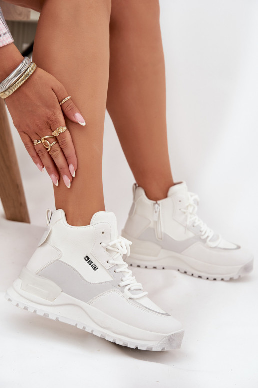 tenisky Dámske s platformou Big Star SS274510 biela farba tenisky Dámske s platformou Big Star SS274510 biela farba