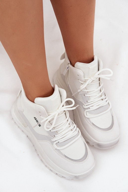 tenisky Dámske s platformou Big Star SS274510 biela farba tenisky Dámske s platformou Big Star SS274510 biela farba