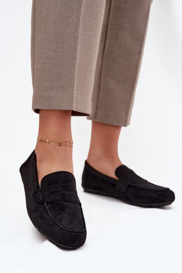 Mokasíny Mokasíny Dámsky byt čierna Roseline