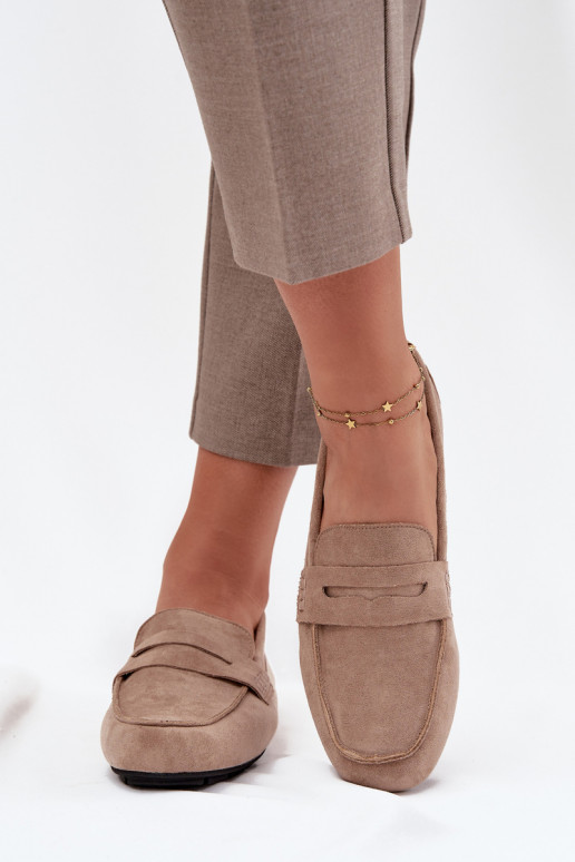 Mokasíny Mokasíny Dámsky byt béžová Roseline