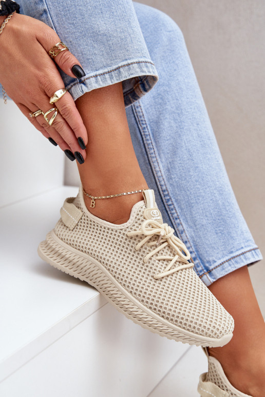 Sieťovina Trvalý model tenisky Dámske béžová Harice Sieťovina Trvalý model tenisky Dámske béžová Harice