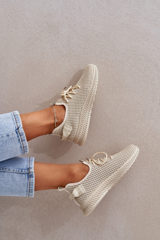 Sieťovina Trvalý model tenisky Dámske béžová Harice Sieťovina Trvalý model tenisky Dámske béžová Harice