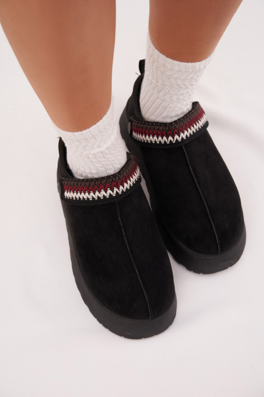 Snehule Dámska nízkaRuchomym Pruhyem I Haftem s platformou čierna Lyrisse